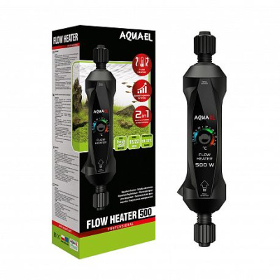 AQUAEL FLOW HEATER 500W Нагреватель проточный для аквариума (300–1000л)